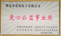 2013爱心公益事业奖